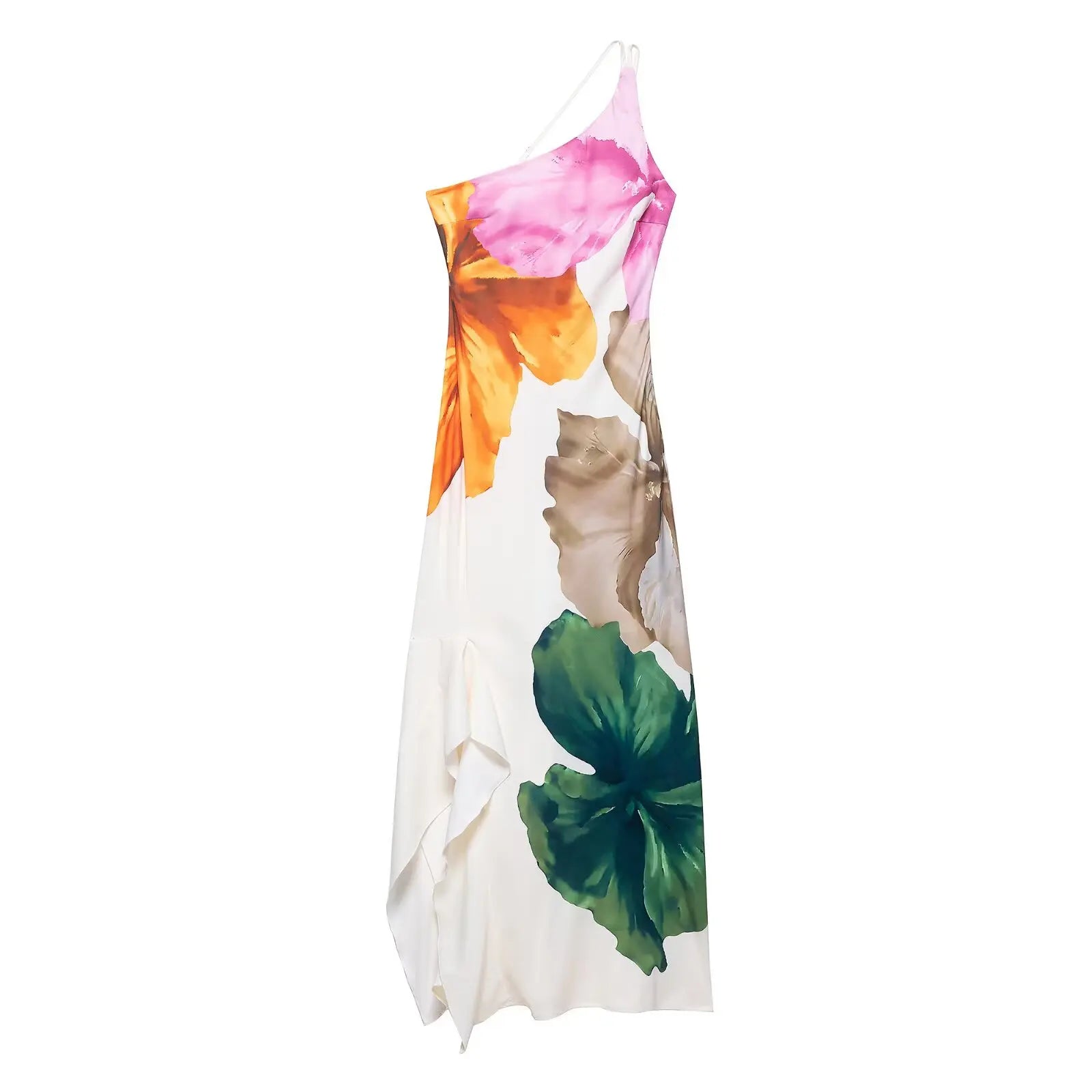 Floral One Shoulder Maxi Dress Beatrice Rose