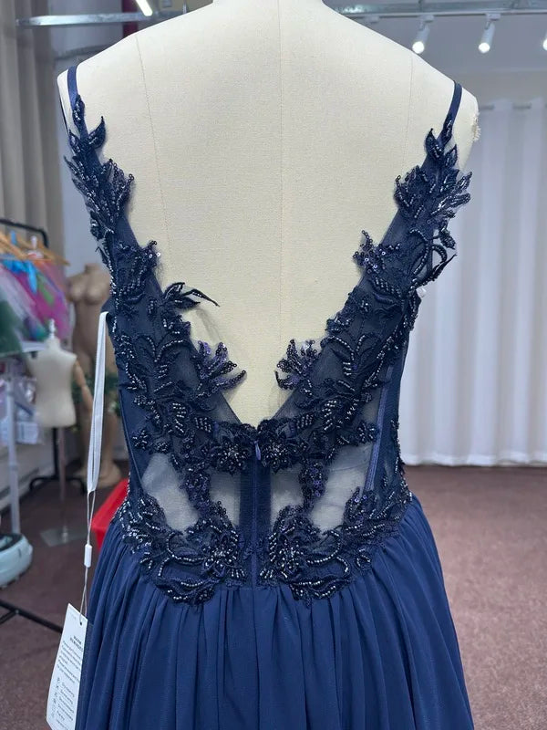 Beaded Chiffon Prom Gown Rosalind Rose
