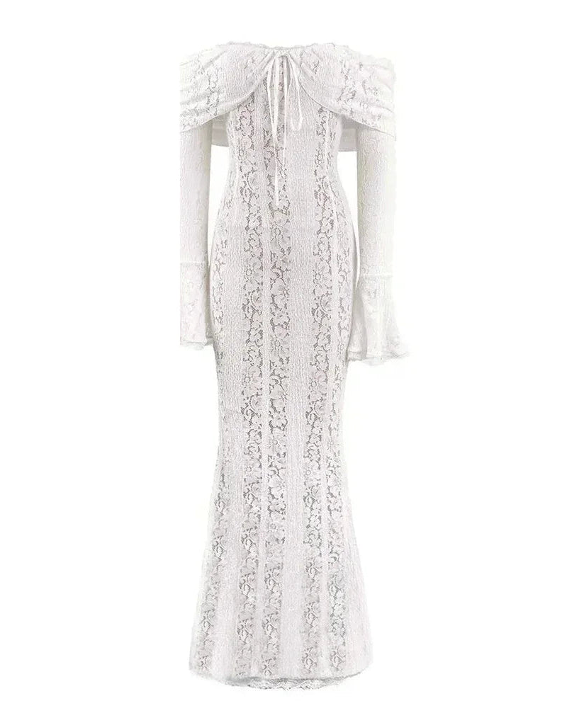Lace Long Sleeve Gown Seraphina Rose