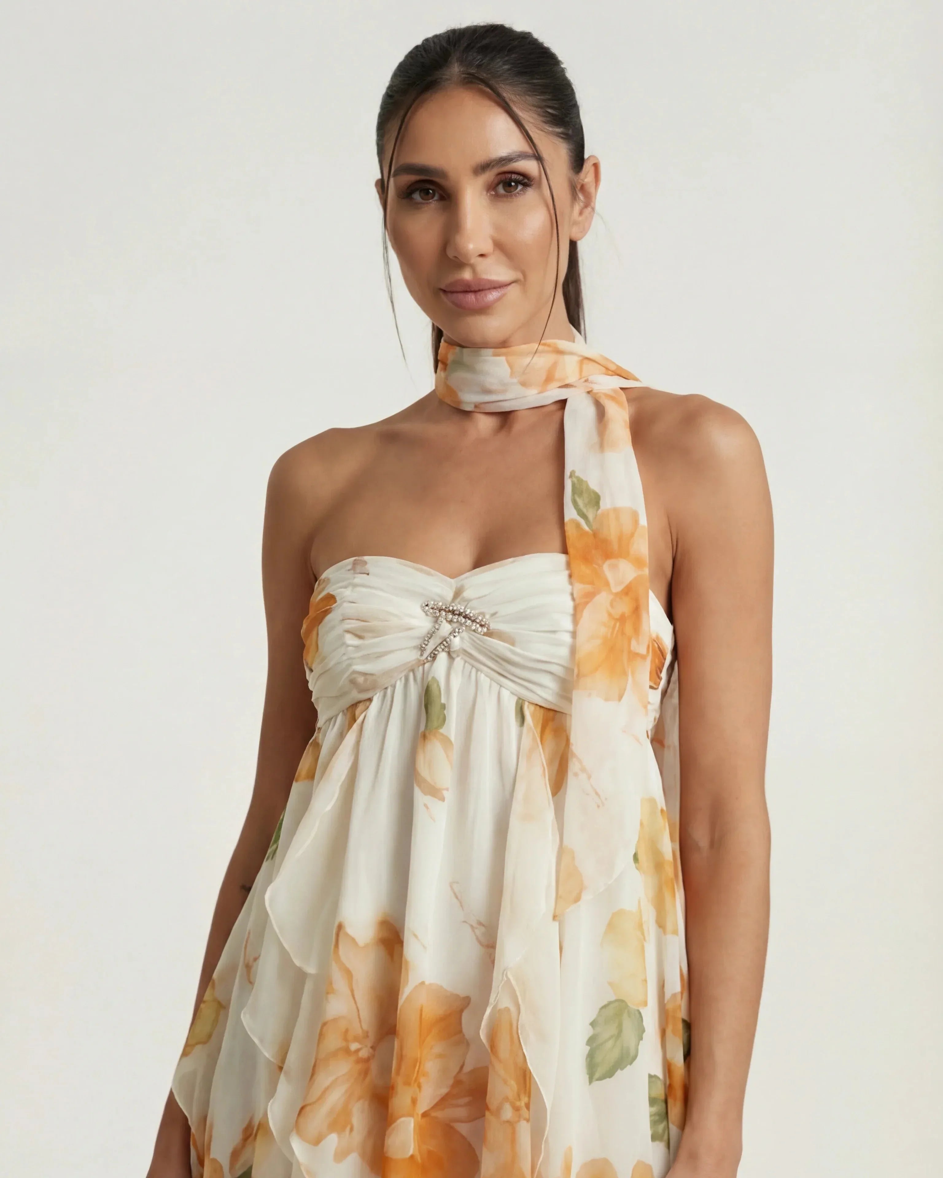 Corset Mini Dress Margot Rose - Rose & Mews