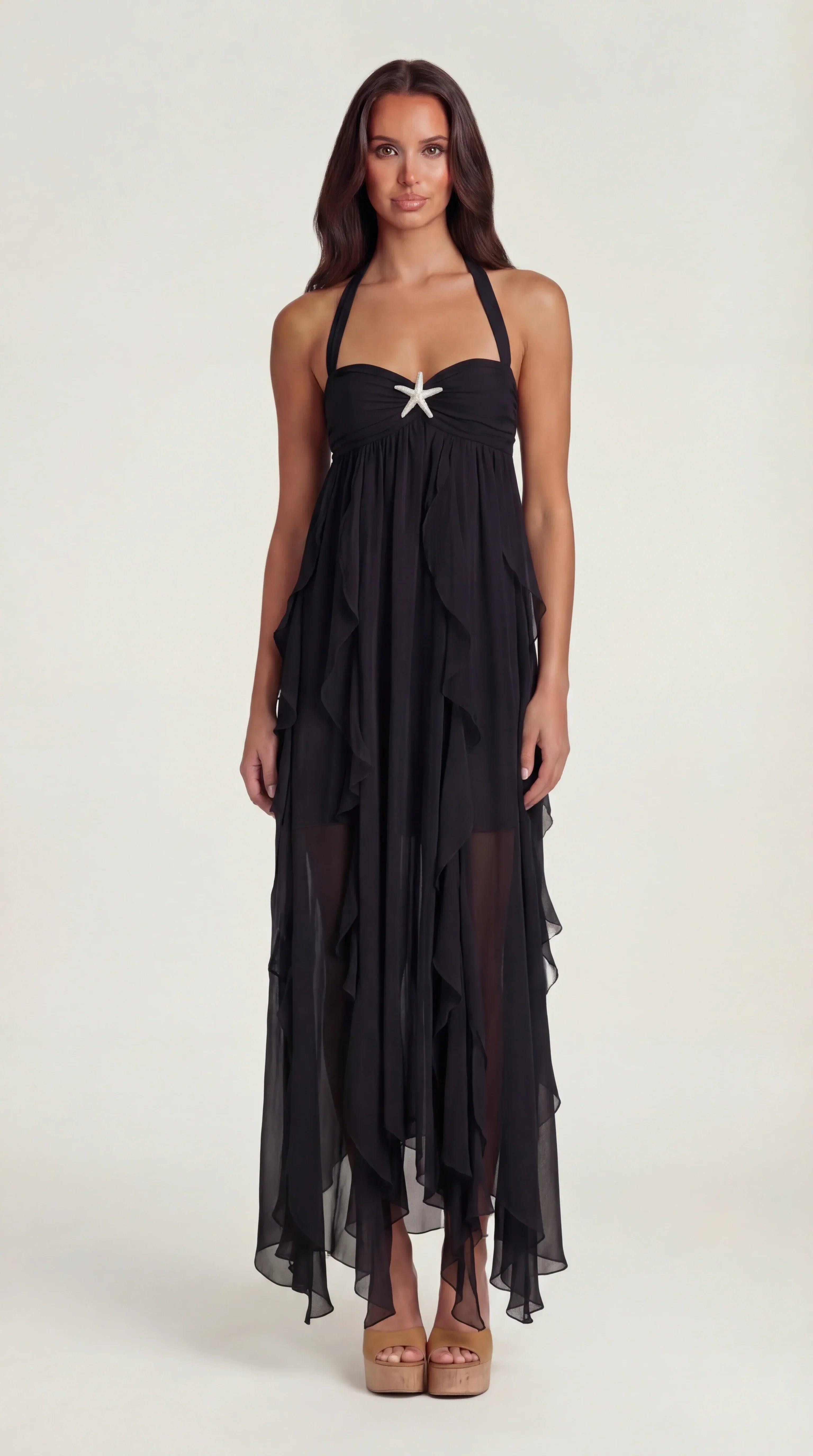 Wrap Maxi Dress Adriana Rose - Rose & Mews