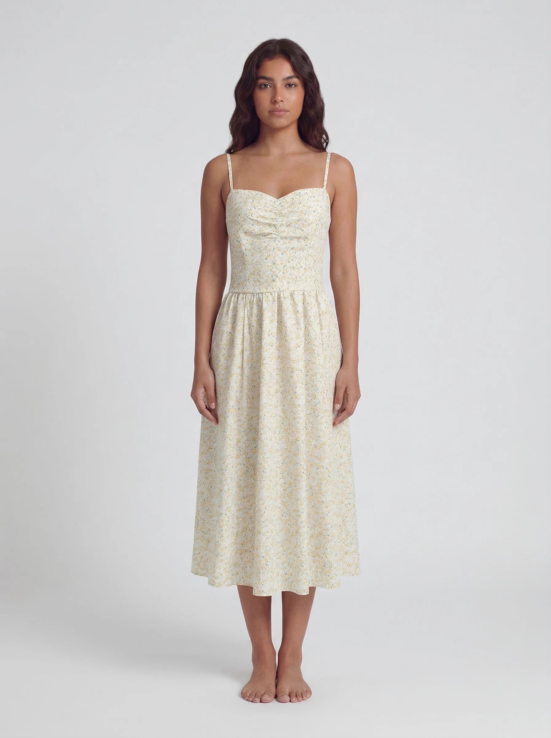Floral Slip Midi Dress Sofia Rose