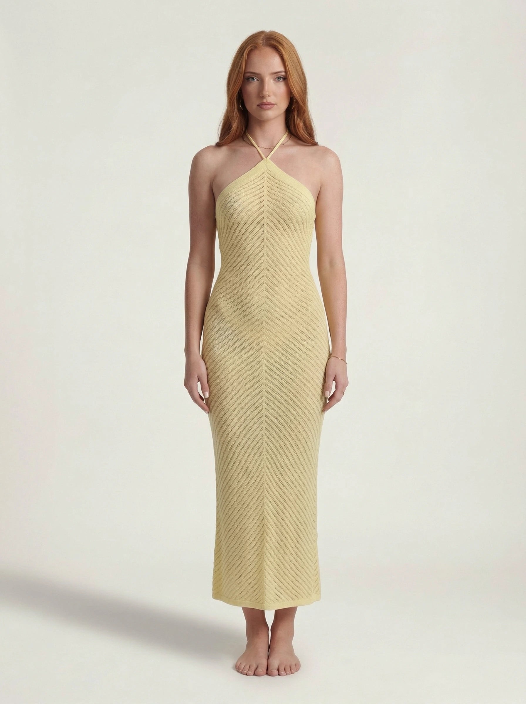 Crochet Maxi Dress Aurelia Rose