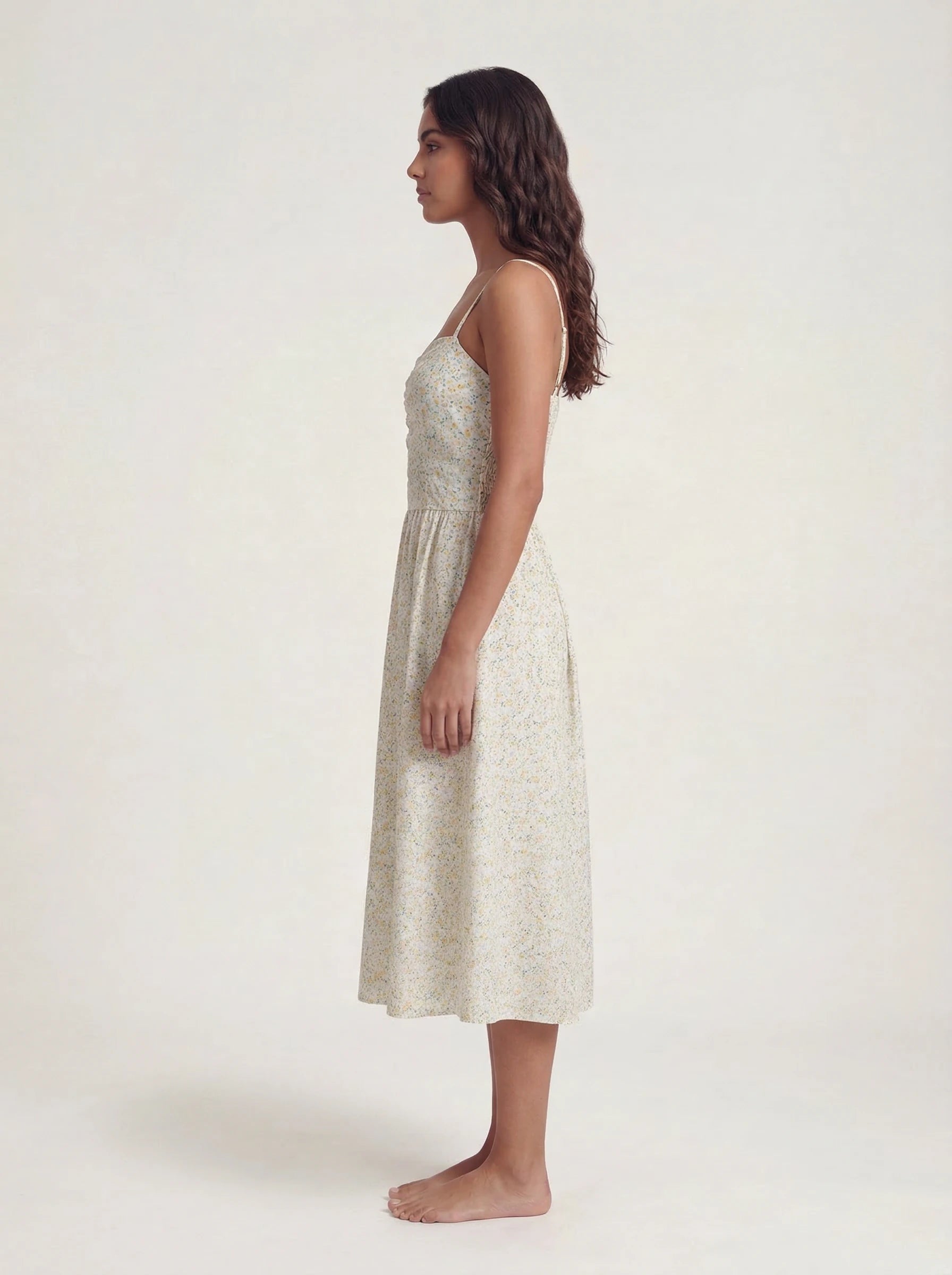 Floral Slip Midi Dress Sofia Rose