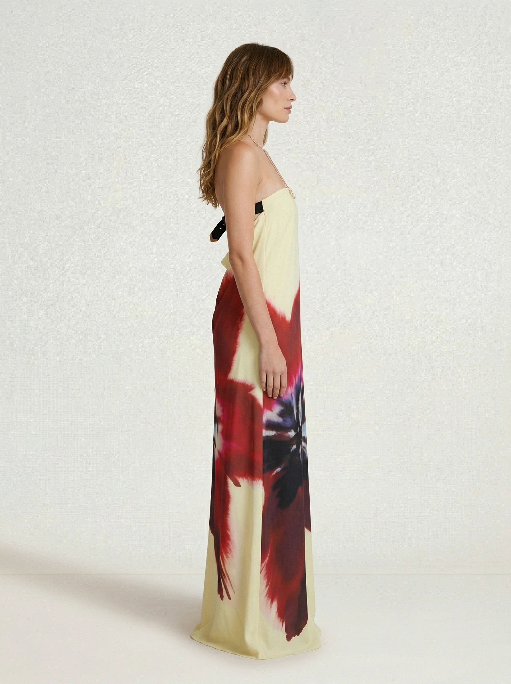 Goldenes Maxikleid Rose Valentina