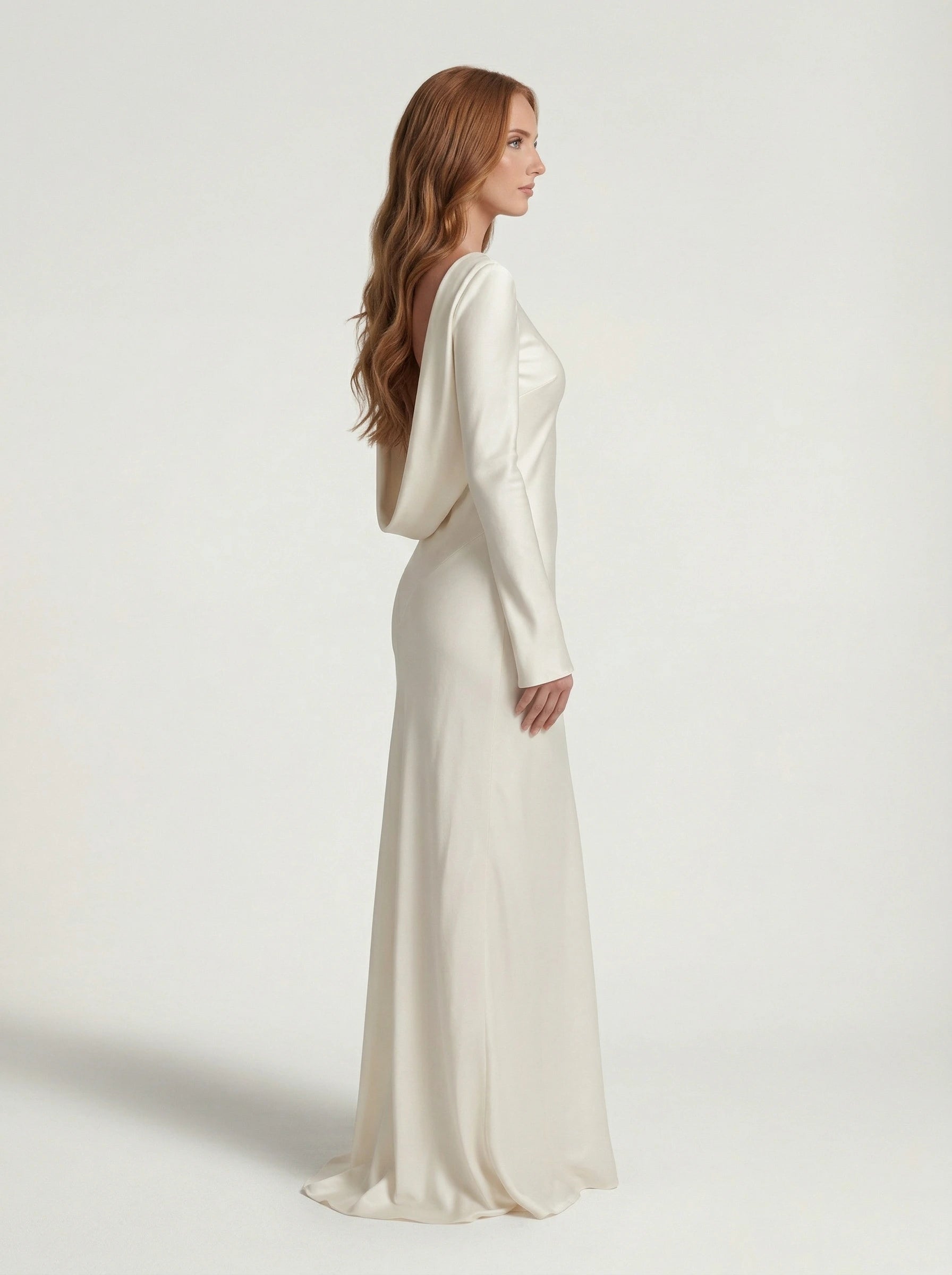 Satin-Maxikleid Scarlett Rose