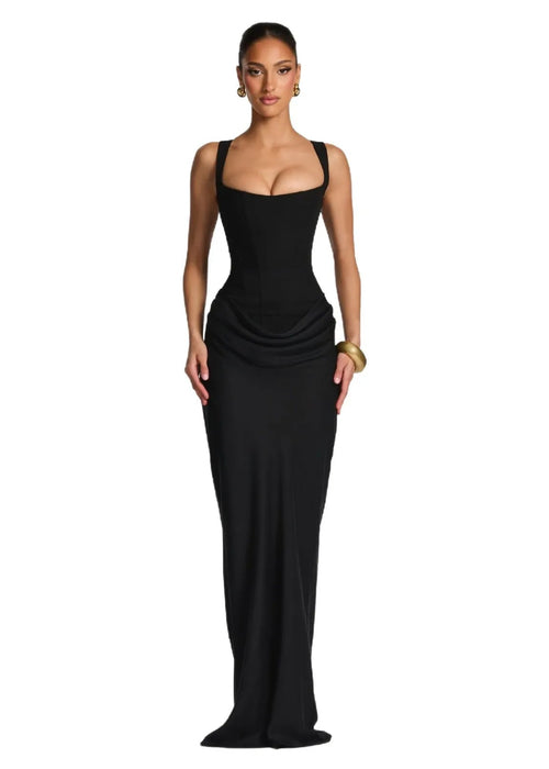 Vestido bodycon drapeado Valentina Rose