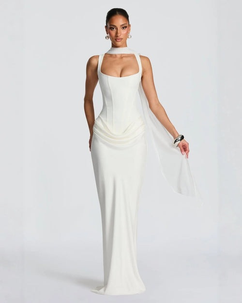 Vestido bodycon drapeado Valentina Rose