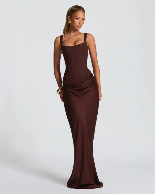Vestido bodycon drapeado Valentina Rose