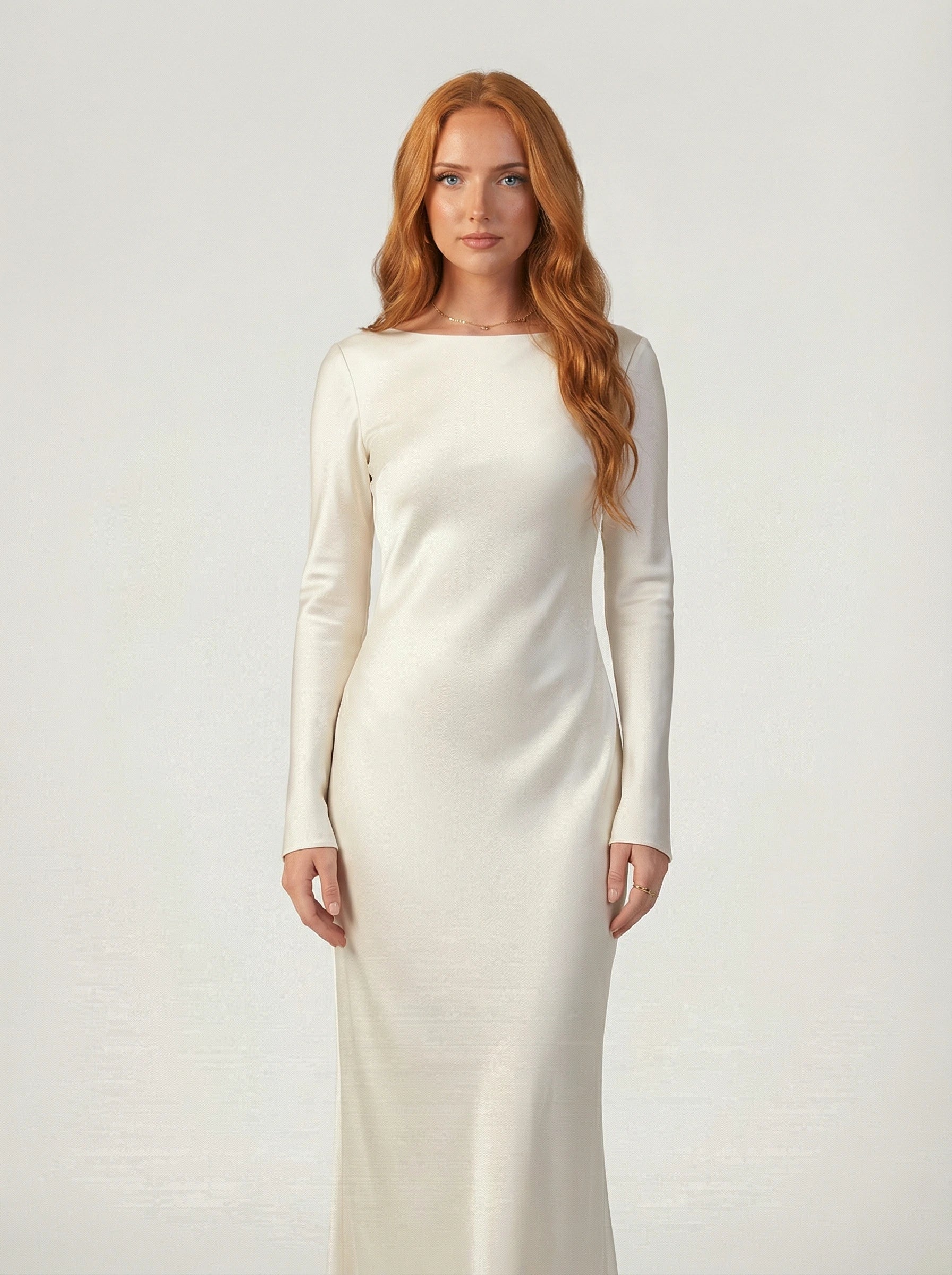 Satin-Maxikleid Scarlett Rose