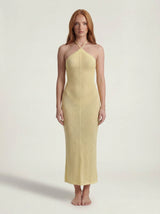 Vestido maxi de crochet Aurelia Rose