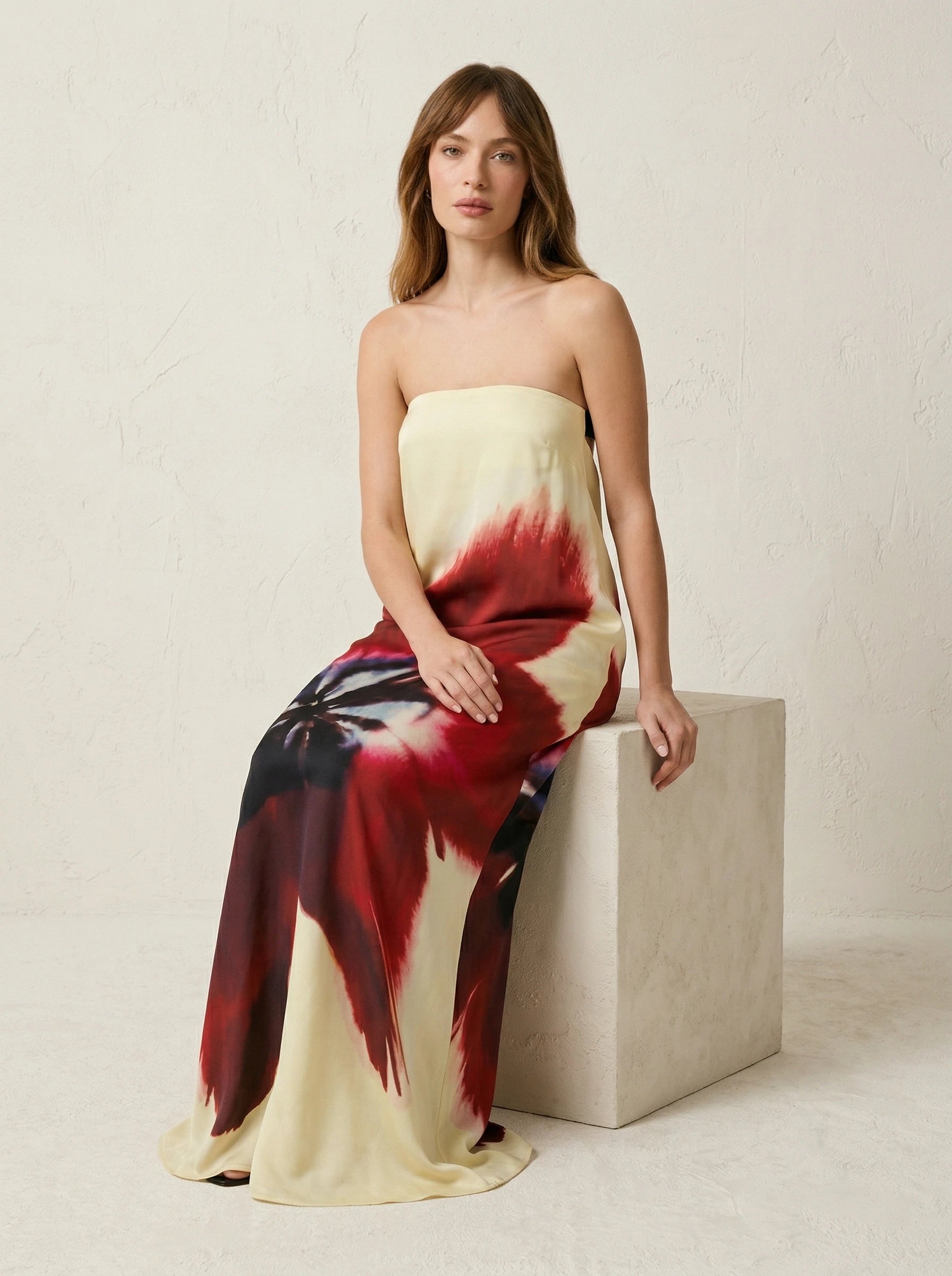 Goldenes Maxikleid Rose Valentina