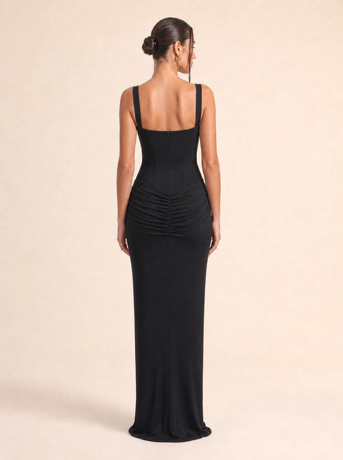 Ruched Bodycon Dress Valentina Rose