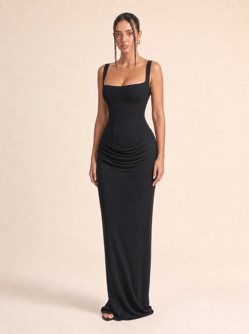 Ruched Bodycon Dress Valentina Rose