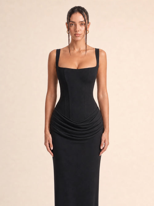 Ruched Bodycon Dress Valentina Rose