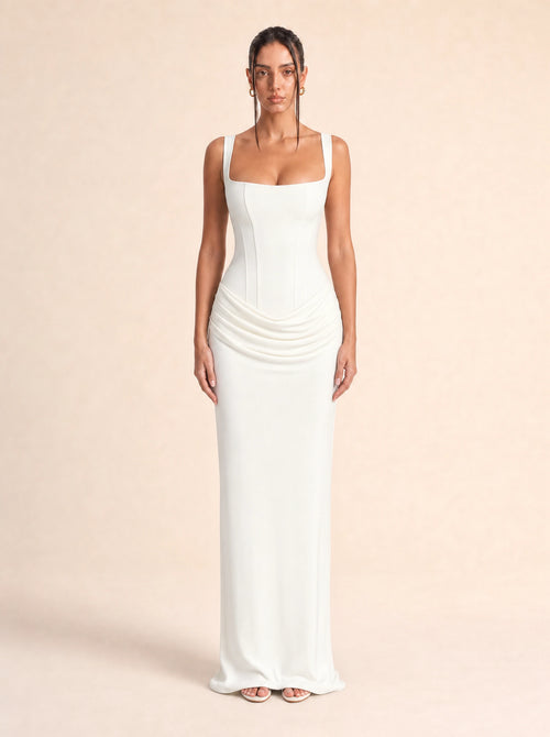 Ruched Bodycon Dress Valentina Rose